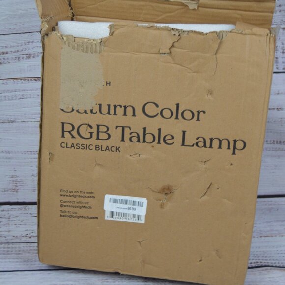 Brightech Saturn Color RGB Table Lamp Classic Black Modern NEW BOX DAMAGE - Picture 13 of 13